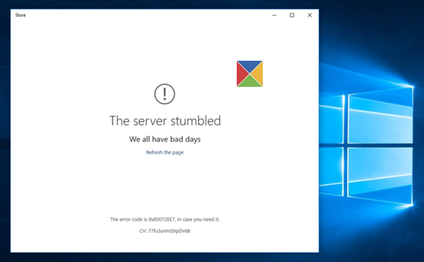 the-server-stumbled-Windows10-store