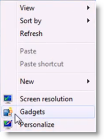 Cómo deshabilitar la barra lateral y los gadgets en Windows 7