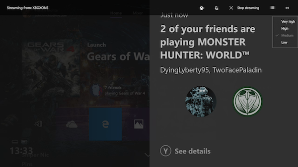 Streamujte hry Xbox na počítači s Windows 10