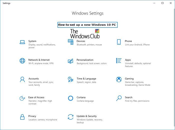 Comment installer et configurer un nouveau PC Windows 10