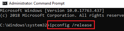 Исправить Невозможно связаться с ошибкой DHCP-сервера в Windows 10