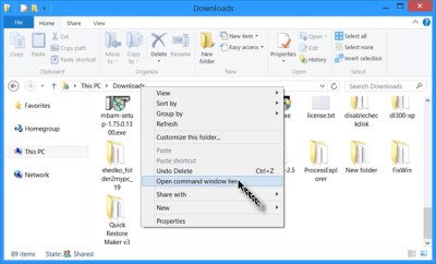 Windows 10 kaustas olevate failide loendi printimine