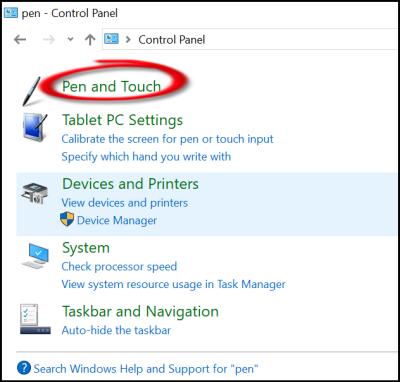 Désactiver le clic droit sur Wacom Pen dans Windows 10