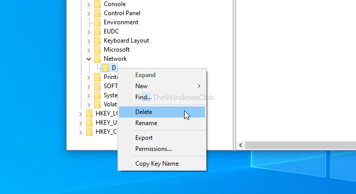 Impossible de mapper le lecteur réseau dans Windows 10
