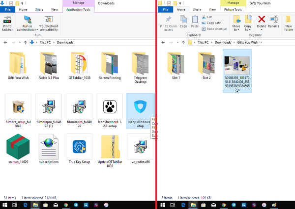 Windows Exploreri dünaamiline menüü
