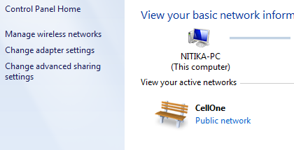 Kako nastaviti priložnostno omrežje med računalniki in računalniki v sistemu Windows 7