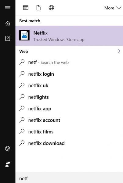 Ikoone ei kuvata Windows 10 Windowsi otsingukastis