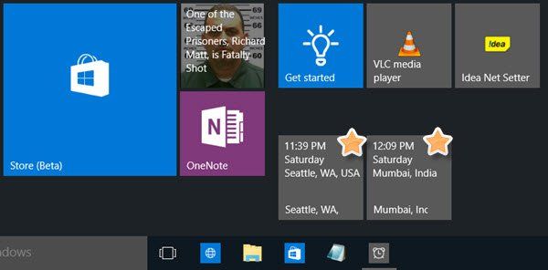Lisää kellot, aseta herätykset, käytä ajastinta ja sekuntikelloa Windows 10: n Herätykset ja kellot -sovelluksessa