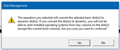 združite dva trda diska v enega v sistemu Windows