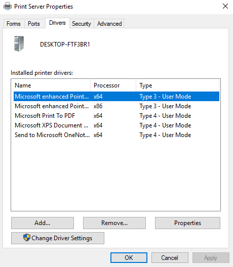 Usunięta drukarka pojawia się ponownie w systemie Windows 10