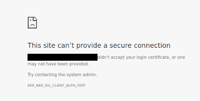 Opravte chybu ERR BAD SSL CLIENT AUTH CERT pro Google Chrome