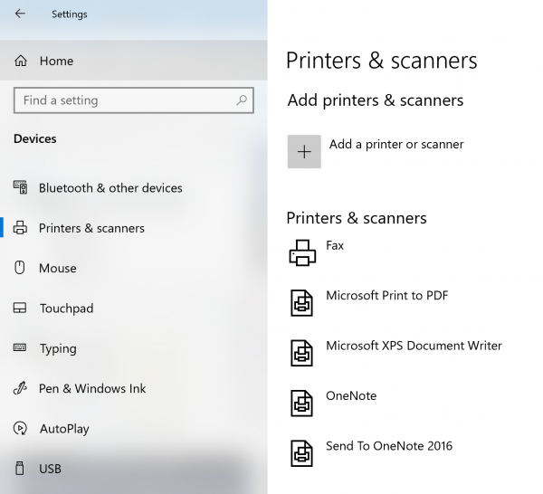 lister toutes les imprimantes installées sur Windows 10