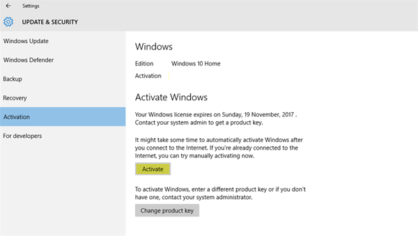 Kuinka kauan voit käyttää Windows 10: tä ilman aktivointia