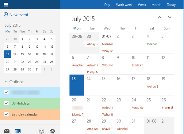 Kuinka käyttää Windows 10 Kalenteri -sovellusta