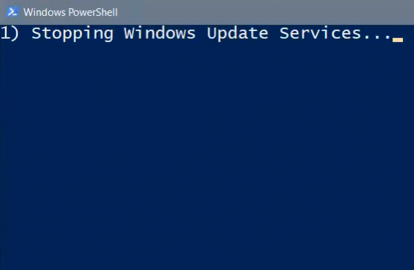 Nollaa Windows Update -skripti