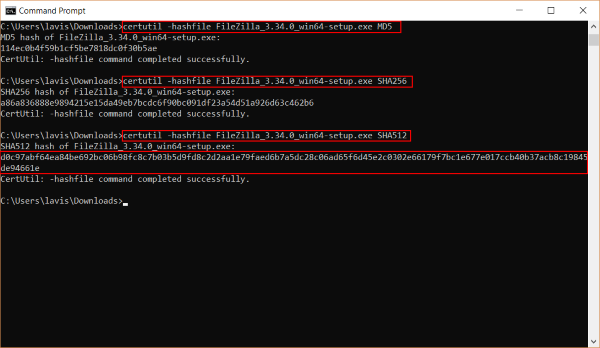 Как да проверите MD5 контролната сума на файлове, използвайки Certutil