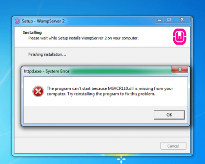 Програмата не може да се стартира, тъй като MSVCR110.dll липсва на вашия компютър