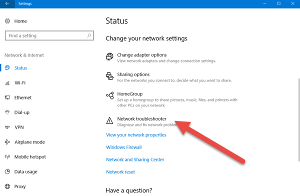 W-Fi või traadita ühendus on Windows 10-s välja lülitatud