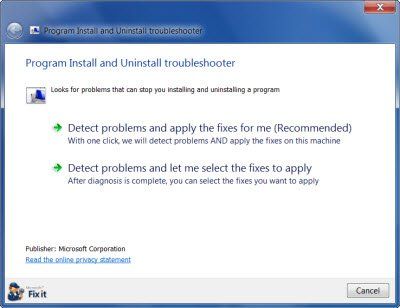 Не удается установить или удалить программы в Windows? Используйте средство устранения неполадок при установке и удалении программы