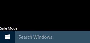 מצב בטוח של Windows 10