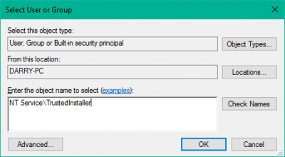 Kako obnoviti dovoljenja TrustedInstaller na privzete v sistemu Windows 10
