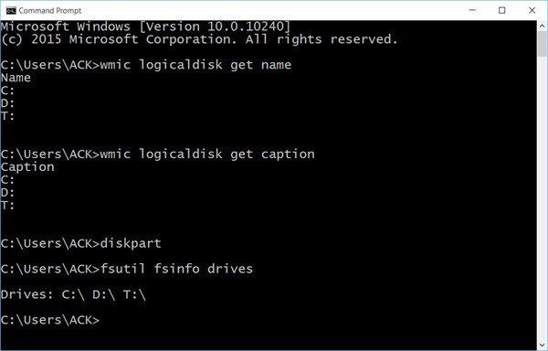 Popis tvrdih diskova pomoću naredbenog retka i PowerShell u sustavu Windows 10