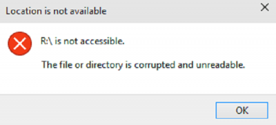 0x80070570, tiedosto tai hakemisto on vioittunut ja lukukelvoton virhe Windows 10: ssä