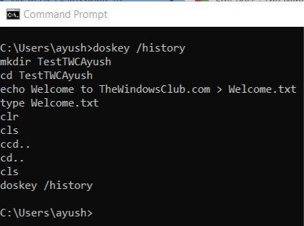 Comment afficher, enregistrer et effacer l'historique des commandes d'invite de commandes dans Windows