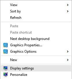 Modifier la résolution de l'écran, l'étalonnage des couleurs, étalonner le texte ClearType dans Windows 10