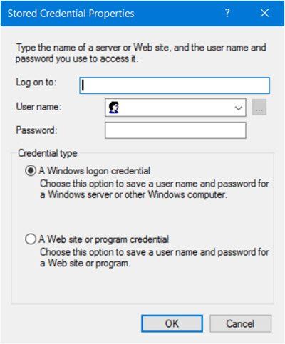 gespeicherte Benutzernamen und Passwörter hinzufügen