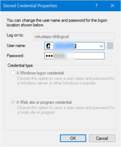 modificare nomi utente e password salvati