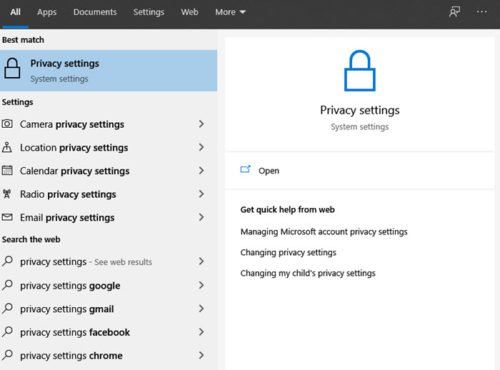 Windows 10 のプライバシー設定を変更してプライバシーを保護する
