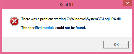 C:  Windows  System32  LogiLDA.dll-virheen käynnistämisessä oli ongelma