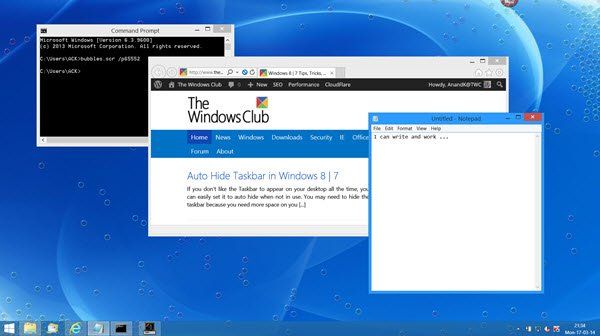 A képernyővédő futtatása háttérképként a Windows 10 rendszerben