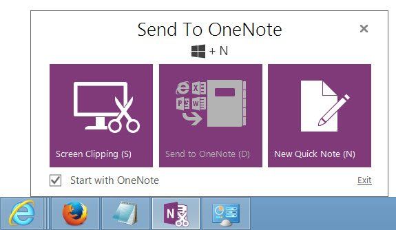 Poista käytöstä tai poista Lähetä OneNoteen Windows 10: ssä