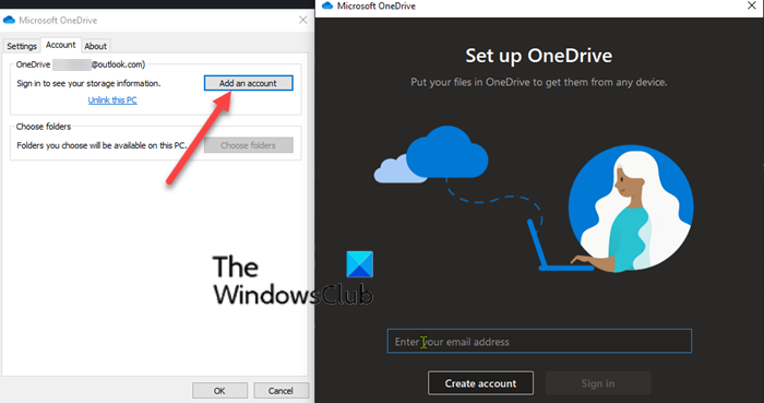 Как да добавите множество акаунти в OneDrive на компютър с Windows 10