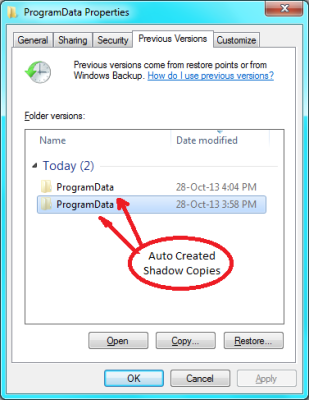 Qu'est-ce que VSS ou Volume Shadow Copy Service dans Windows 10