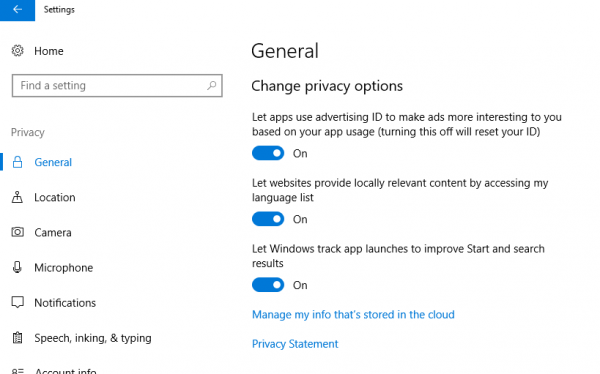 Comment activer ou désactiver le suivi du lancement des applications dans Windows 10