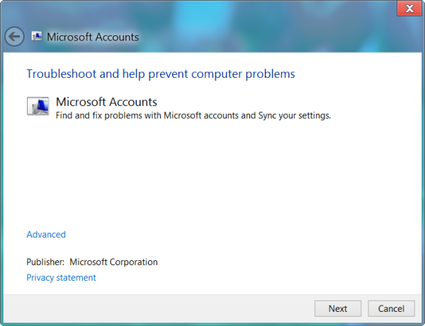 Penyelesai Masalah Akaun Microsoft