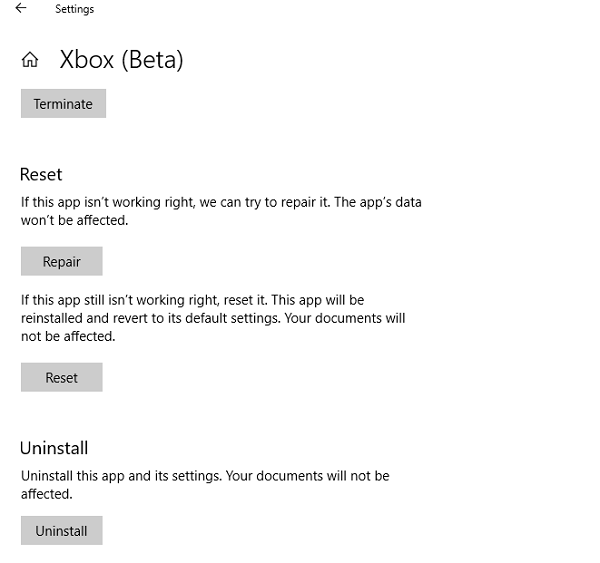 Game Pass -pelien asentaminen Windows 10 -tietokoneelle ei onnistu