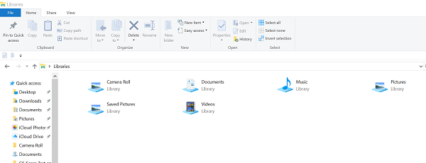 Windows 10 のライブラリでフォルダーを追加または削除する方法