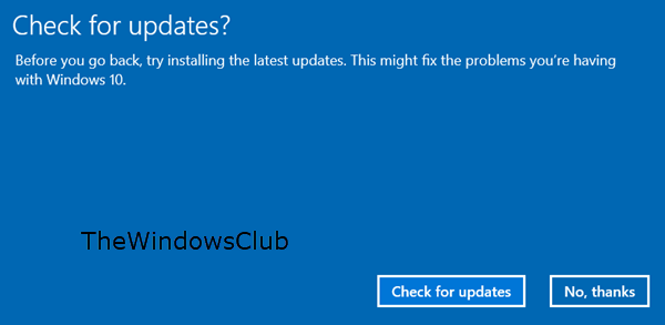التراجع عن تحديث Windows 10 October 2018