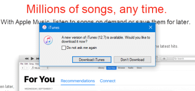 Thiết bị iOS không hiển thị trong iTunes cho Windows