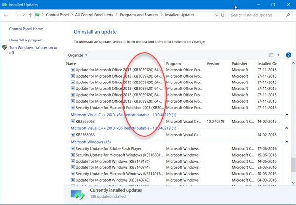 Windows 10 turpina piedāvāt vai instalēt to pašu atjauninājumu