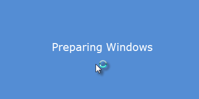 Windows 10 macet di layar persiapan Windows