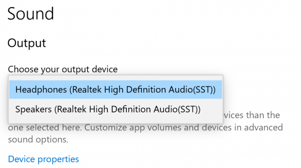 Kõrvaklapid ei tööta või pole Windows 10-s tuvastatud