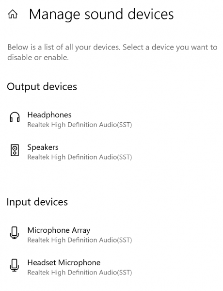 Hörlurar fungerar inte eller upptäcks i Windows 10