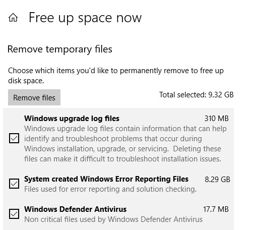 सिस्टम पंक्तिबद्ध Windows त्रुटि रिपोर्टिंग फ़ाइलों को हटा दें