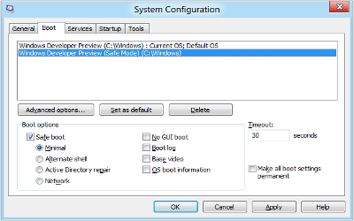 Windows 8 Developer Preview を完全にアンインストールする方法