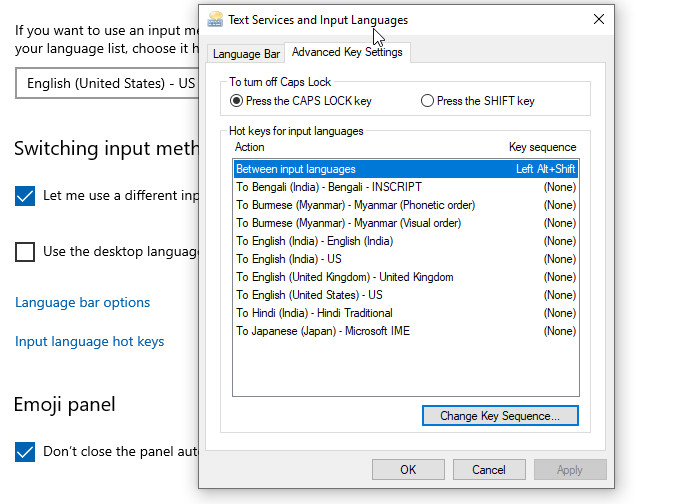 كيفية استخدام مفتاح Shift لتمكين أو تعطيل مفتاح Caps Lock في نظام التشغيل Windows 10